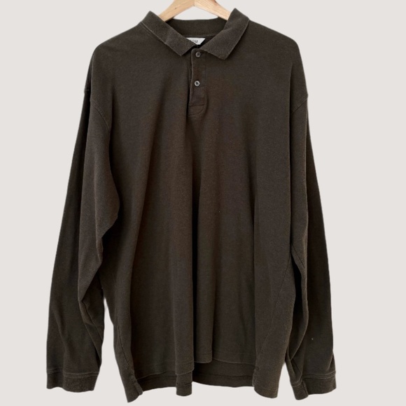 Vintage izod long sleeve polo shirt - Picture 2 of 6